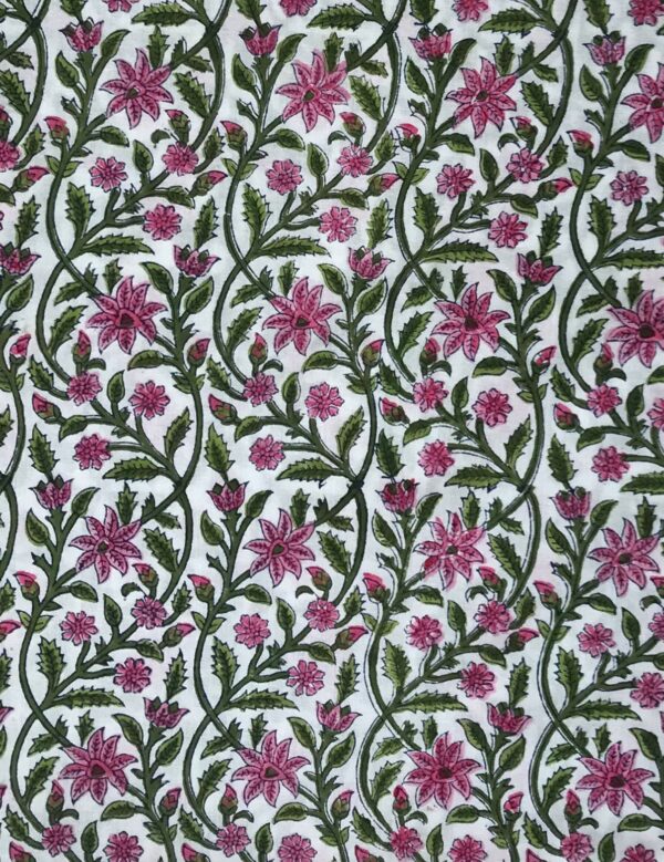Hand Block Running Fabric