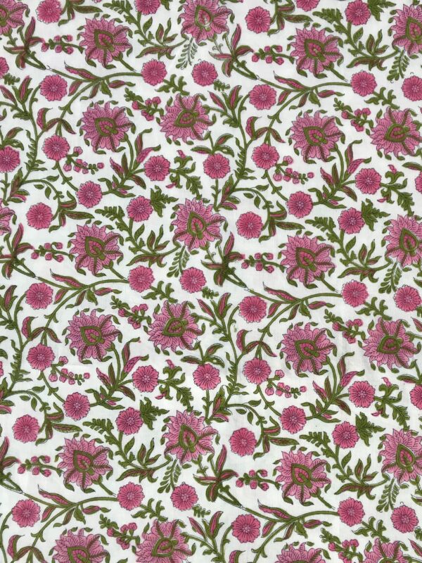 Hand Block Running Fabric