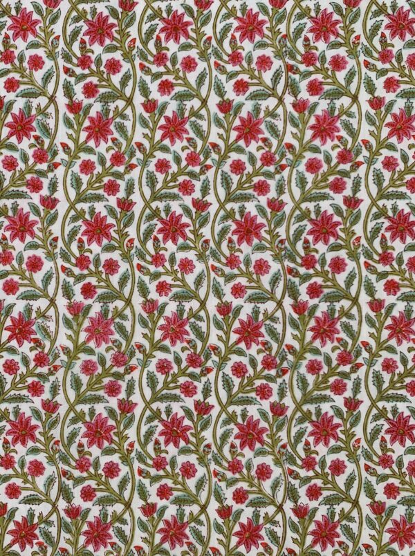 Hand Block Running Fabric
