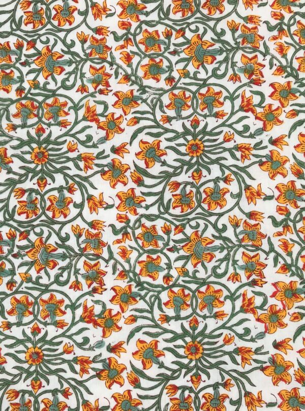 Hand Block Running Fabric