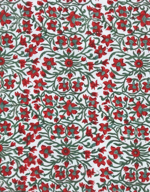 Hand Block Running Fabric