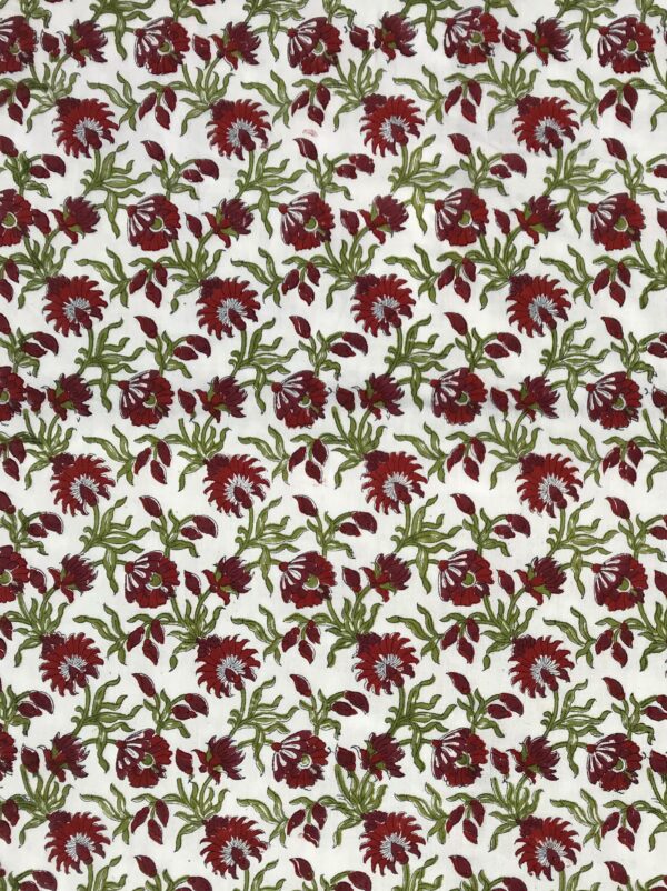 Hand Block Running Fabric