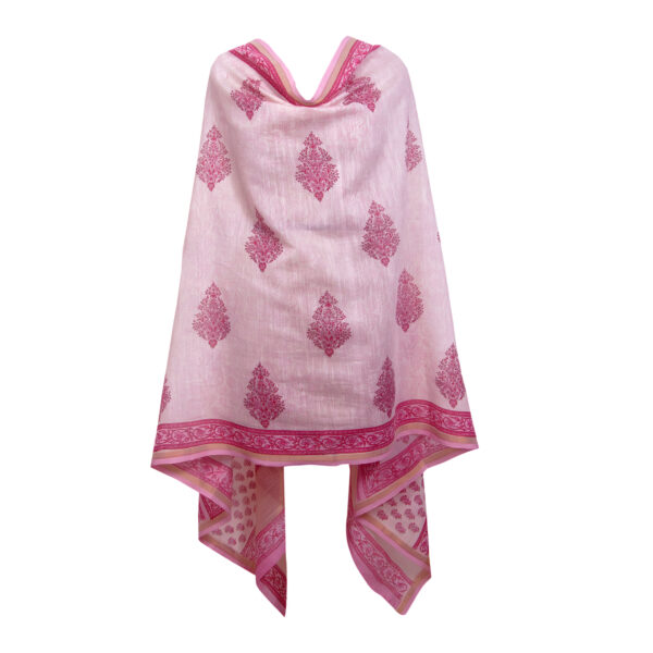 HANDBLOCK CHANDERI DUPATTA