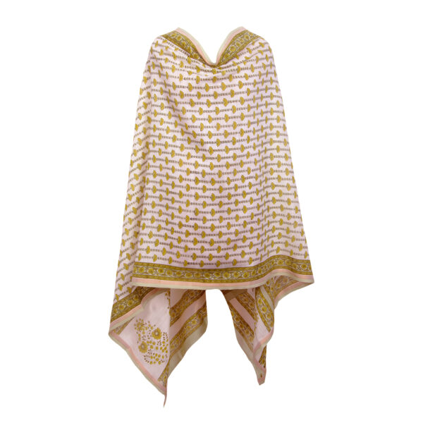 HANDBLOCK CHANDERI DUPATTA
