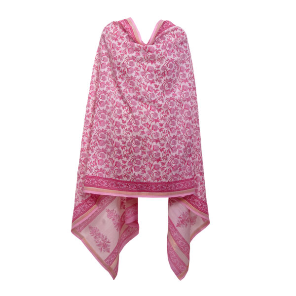 HANDBLOCK CHANDERI DUPATTA